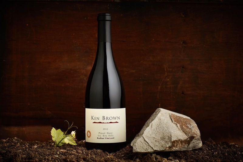Product Beauty Shot for Ken Brown Winery. Buellton CA